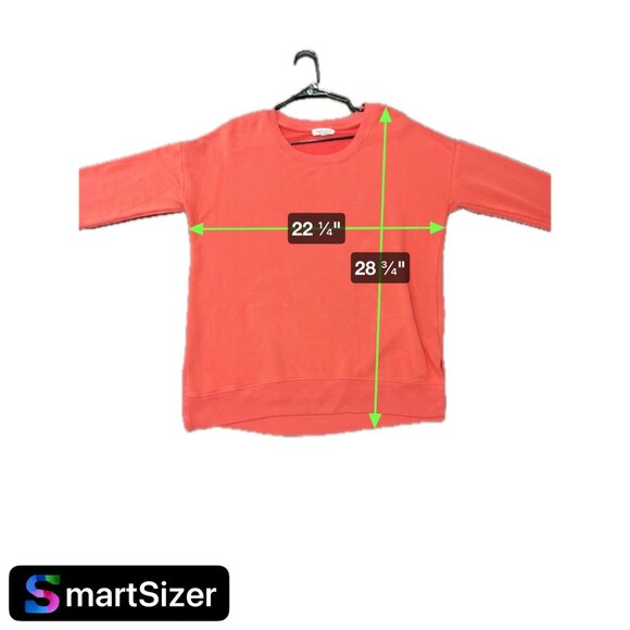 Workshop Republic Clothing Red Long Sleeve Sweatshirt Women's Size L - Picture 9 of 10